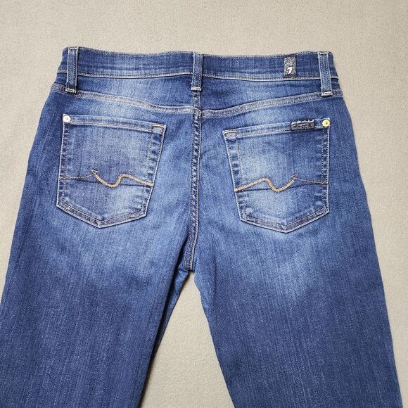 7 for all mankind Roxanne Jeans MED WASH - Picture 7 of 11
